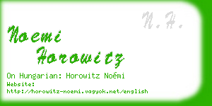 noemi horowitz business card